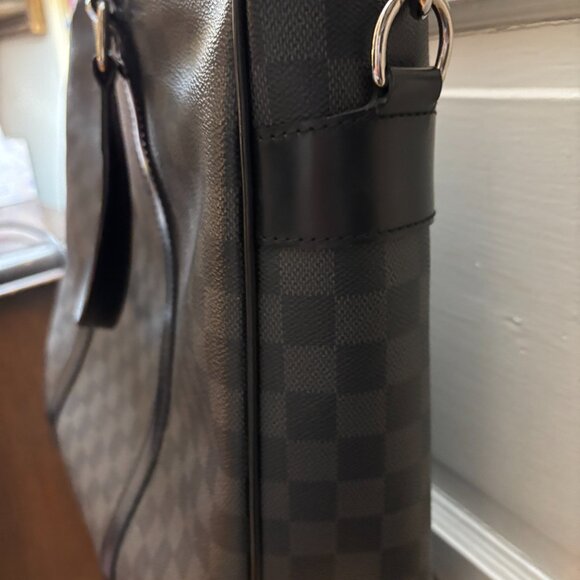 LOUIS VUITTON Tadao Hand Tote bag Damier Graphite Leather Black FLASH SALE - Picture 8 of 13